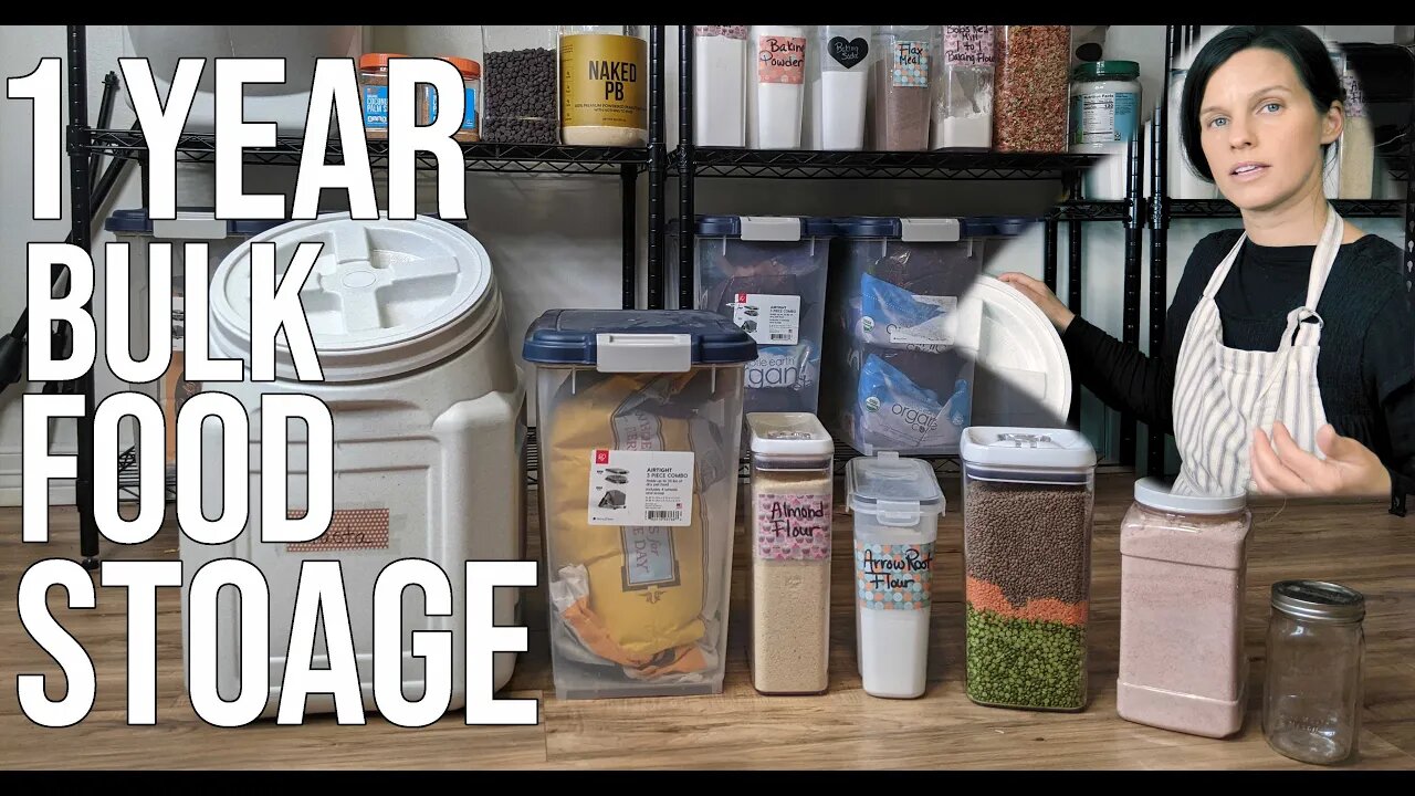 1Year Bulk Food Storage/Prepping Like Grandma/ Build Your DRY GOODS/1 Year Supply