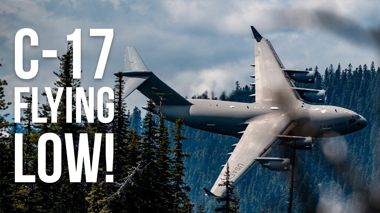 🔥Low Flying C-17s: The Art of Aviation Photography in Remote Locations