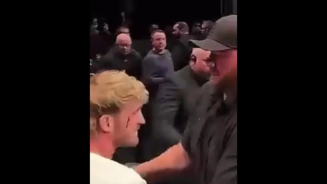 Logan Paul’s face busted by Dillon Danis with a microphone