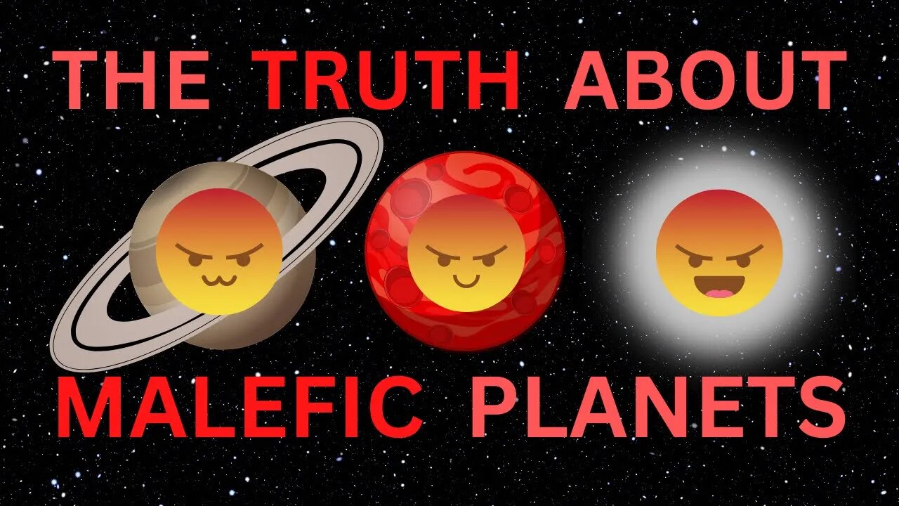 The Truth About Malefic & Debilitated Planets & How To Overcome Them