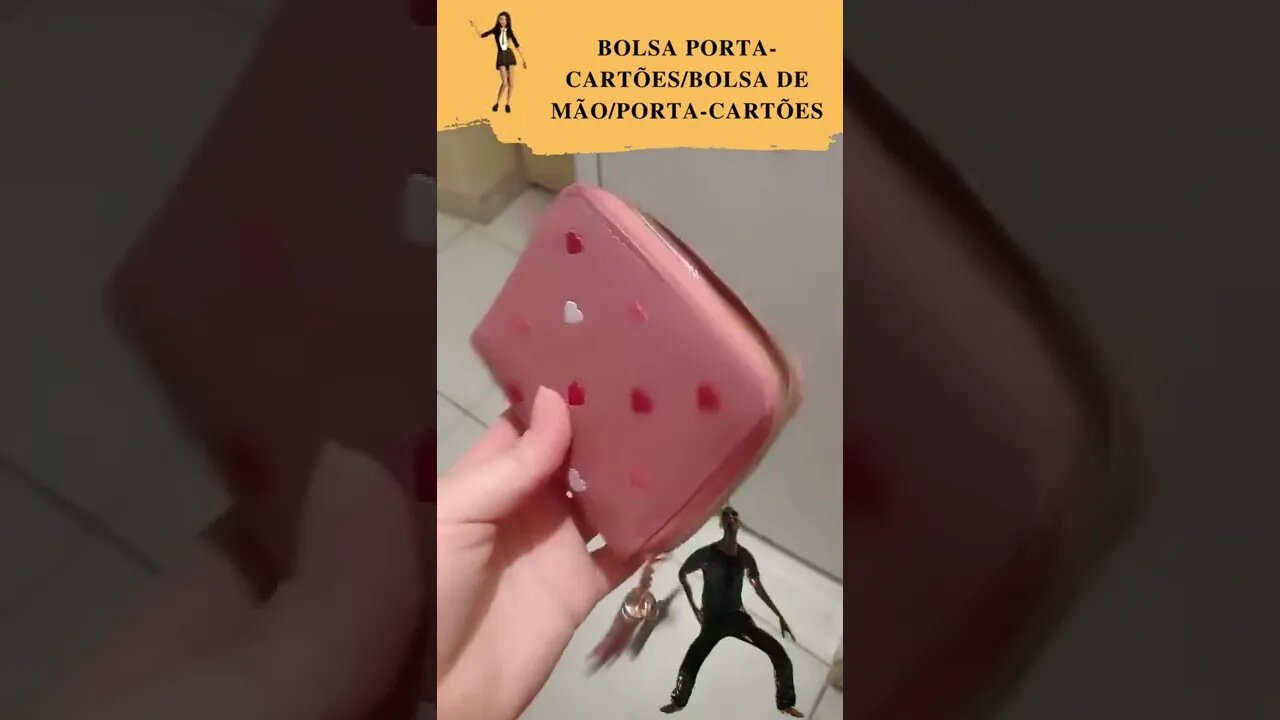 Carteira Feminina coração de amor /Bolsa Porta-Cartões/Bolsa De Mão/Porta-Cartões @ScanPlay ​