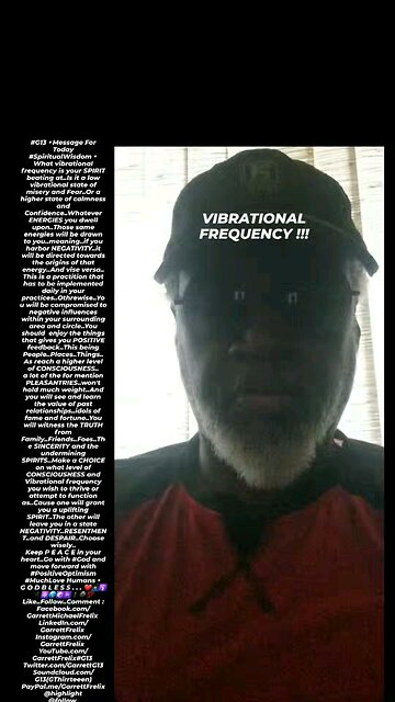 ▪︎VIBRATIONAL FREQUENCY▪︎