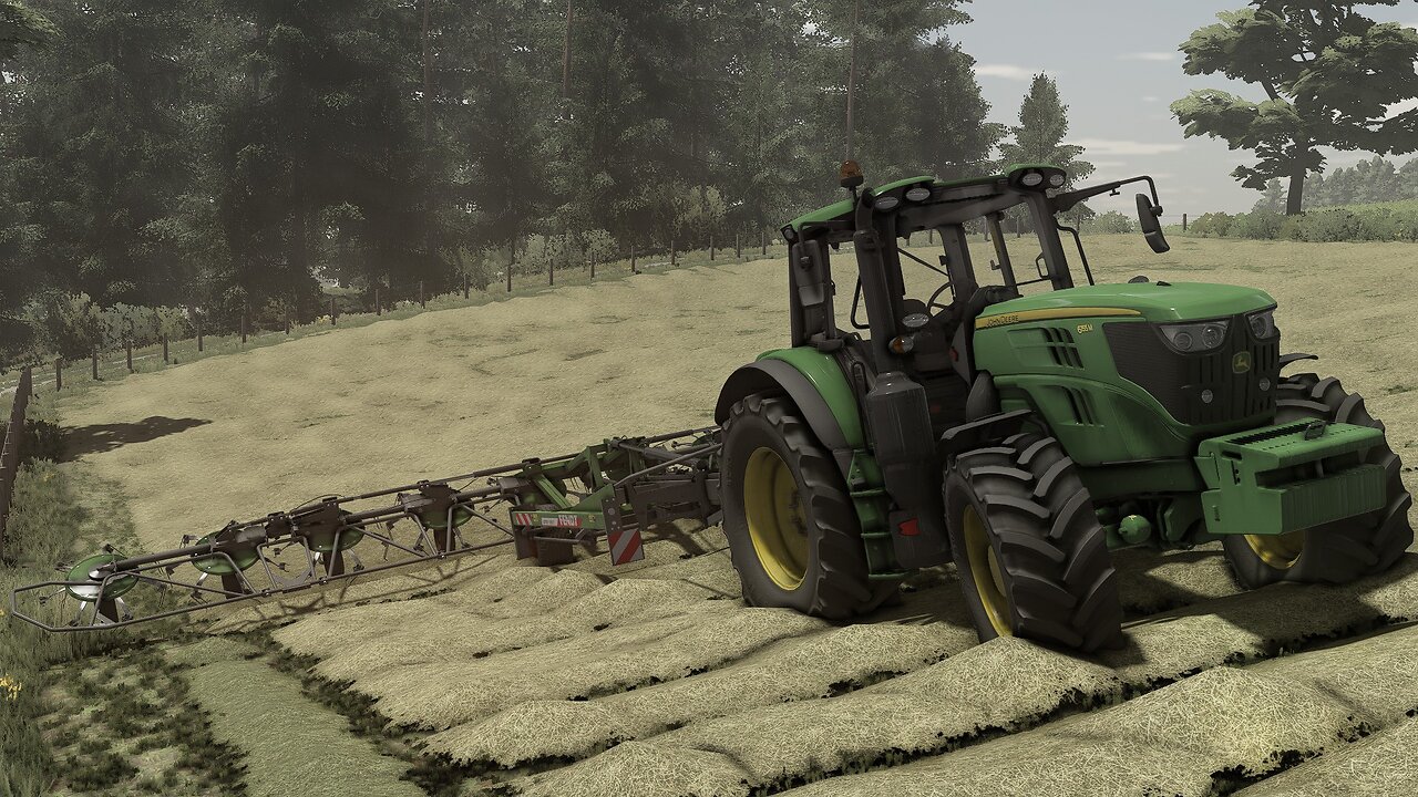 Farming Simulator 22 John Deere 6155 & Fendt Lotus 1250 | Krumbach | Mod Test