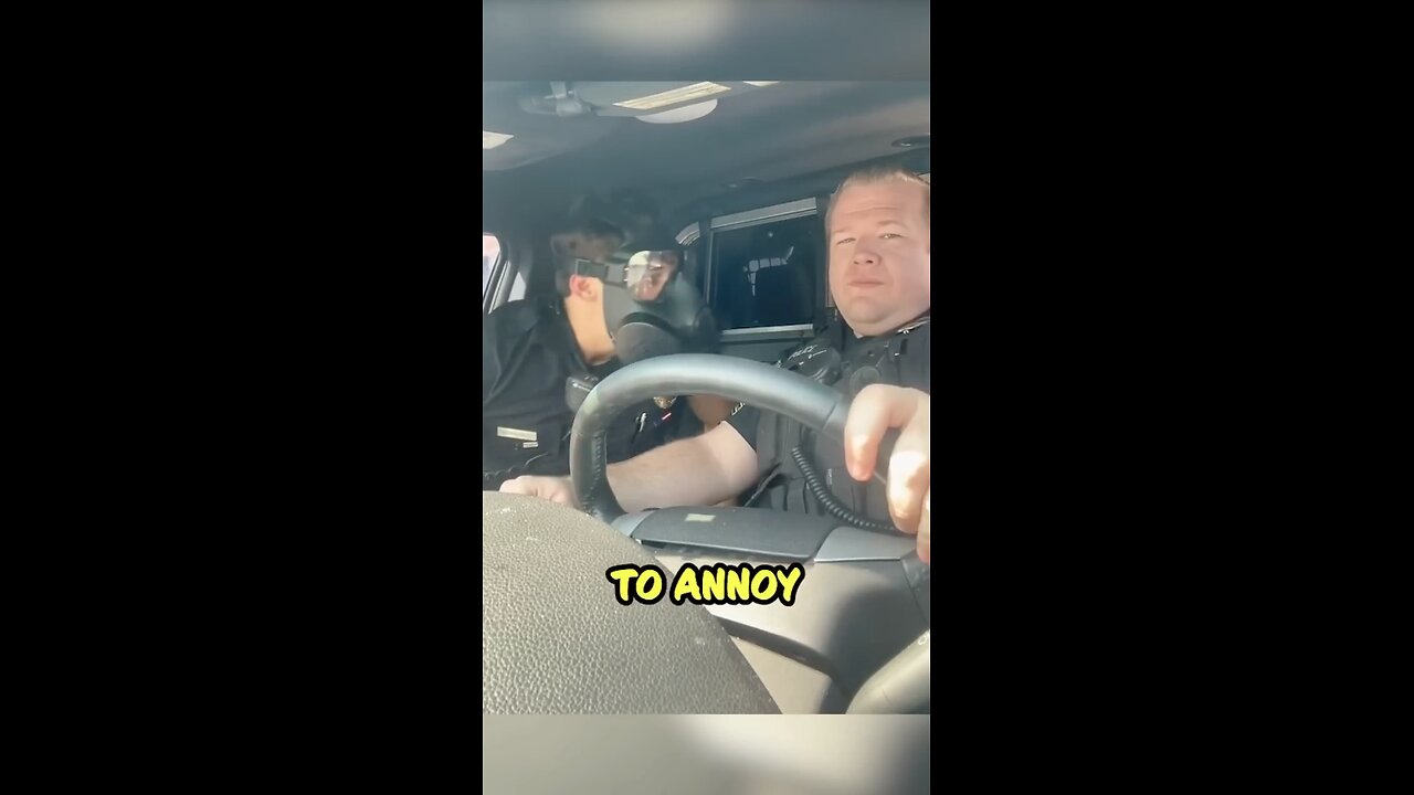 Cop Try His Best To Annoy His Partner🤣😂