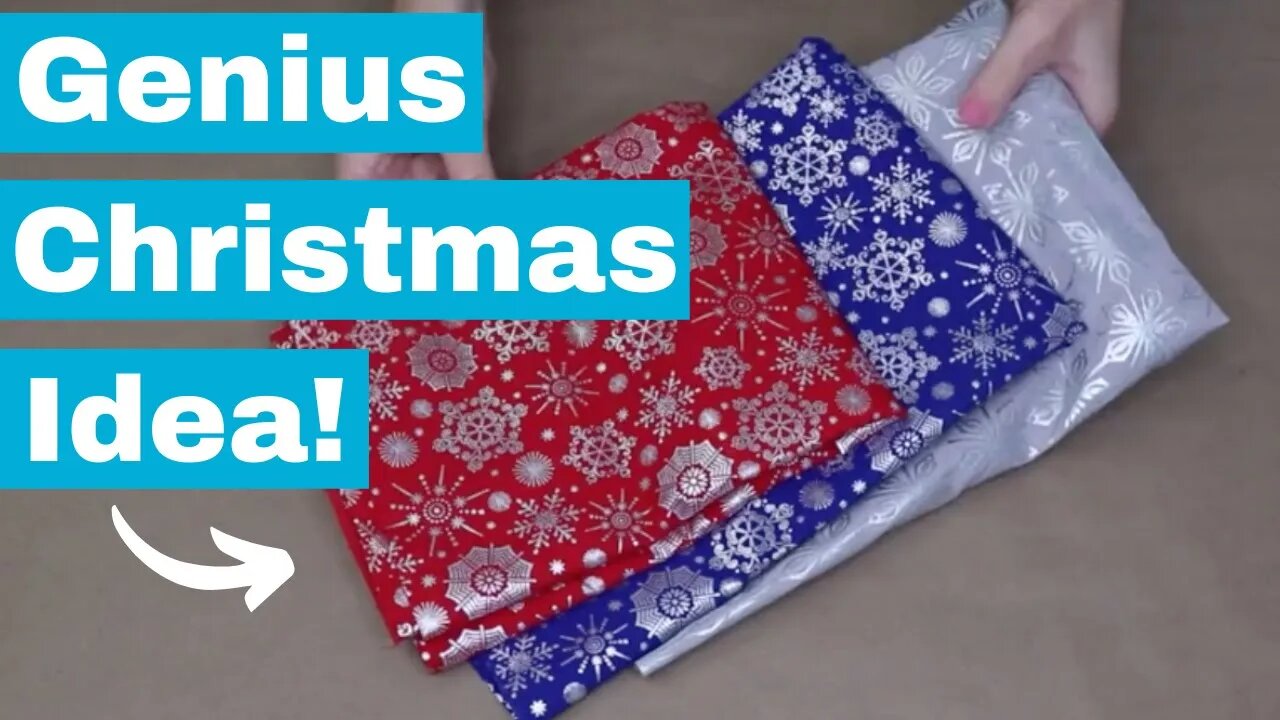 Grab some fabric for this brilliant Christmas idea!