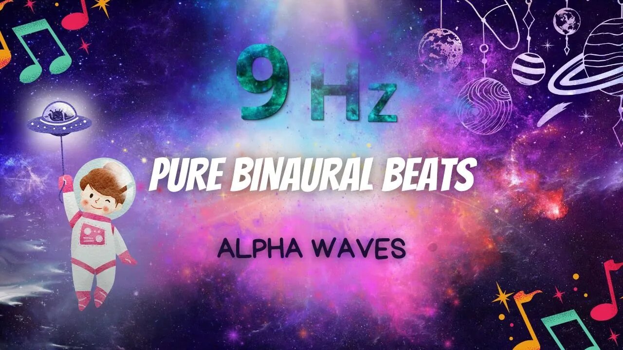 Pure Binaural Beats ⭐9 Hz Alpha Waves ⭐Music Therapy ⭐Spiritual awakening⭐