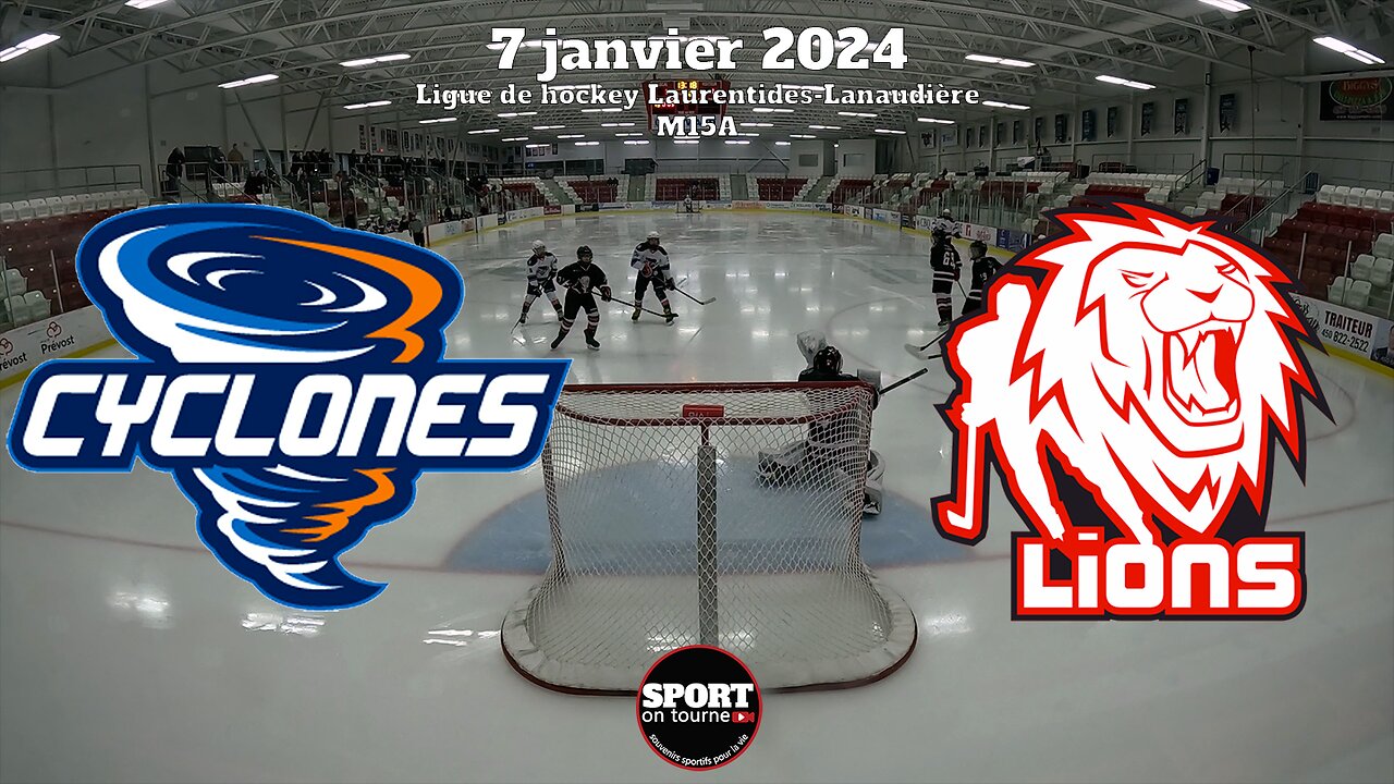 Faits saillants multi-caméras - Match du 7 janvier 2024 - Cyclones Joliette vs Lions St-Jérôme