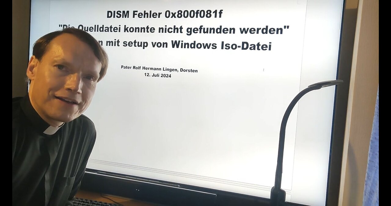 DISM Fehler 0x800f081f "Die Quelldatei konnte nicht gefunden werden" beheben mit Windows Iso-Datei