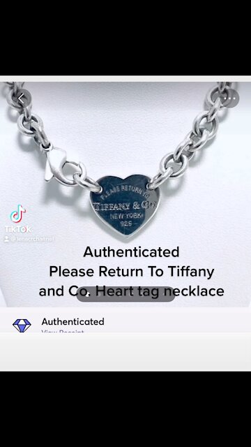Please Return To Tiffany&Co Heart Tag Necklace.Find It On EBay.Link In Description.#Shorts #Tiffany