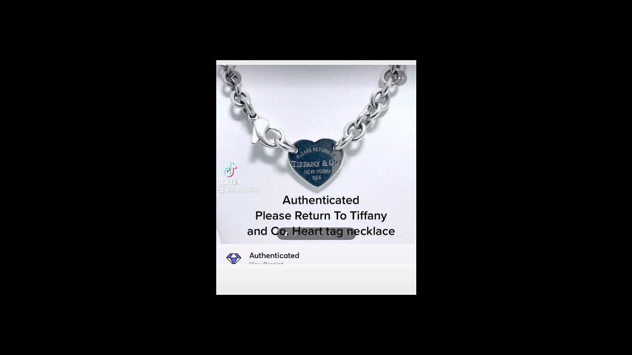 Please Return To Tiffany&Co Heart Tag Necklace.Find It On EBay.Link In Description.#Shorts #Tiffany