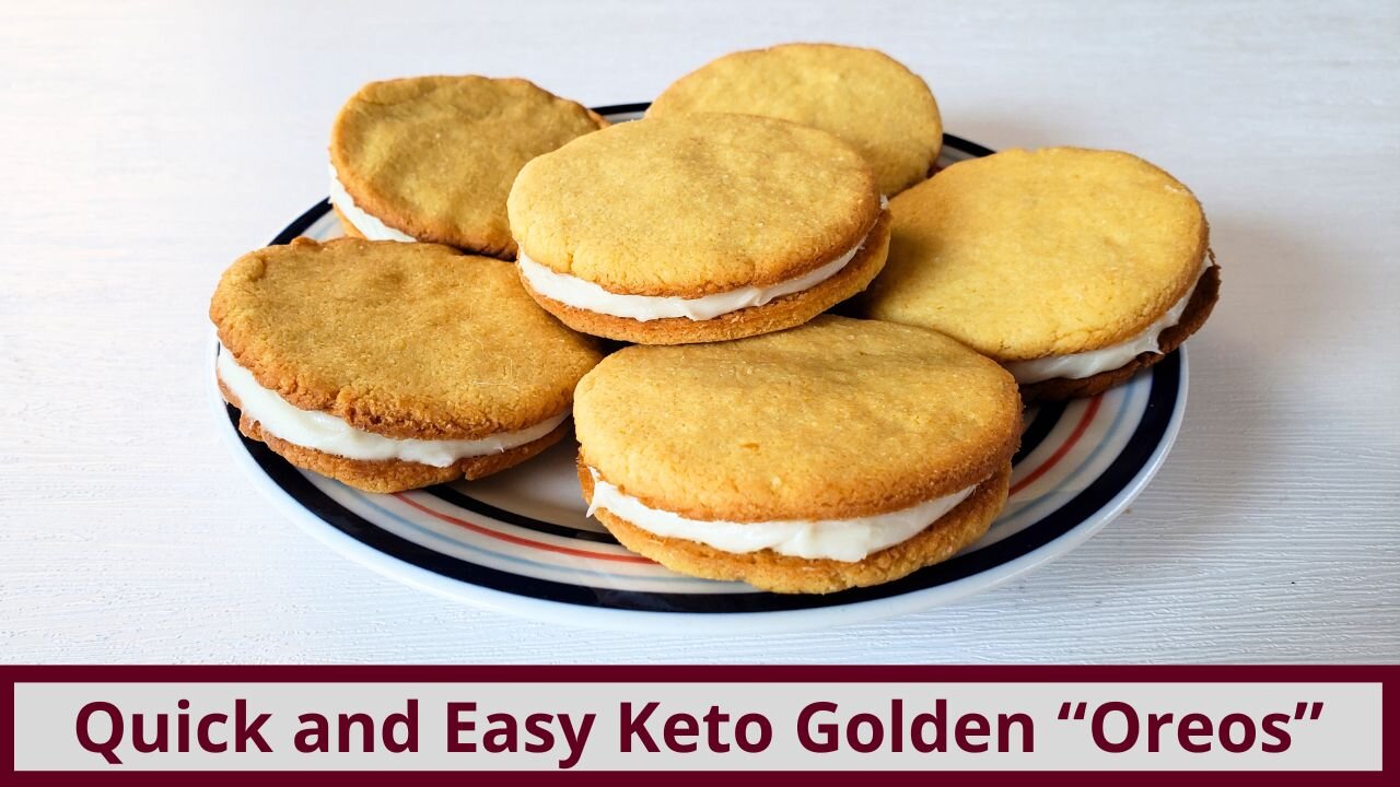 Quick and Easy Keto Golden "Oreos"