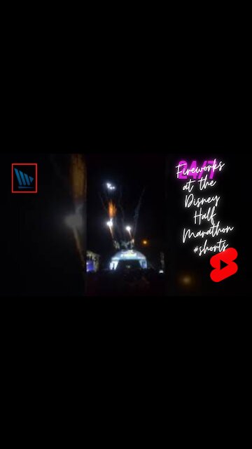 Check out these Fireworks at the Disney Half Marathon #shorts