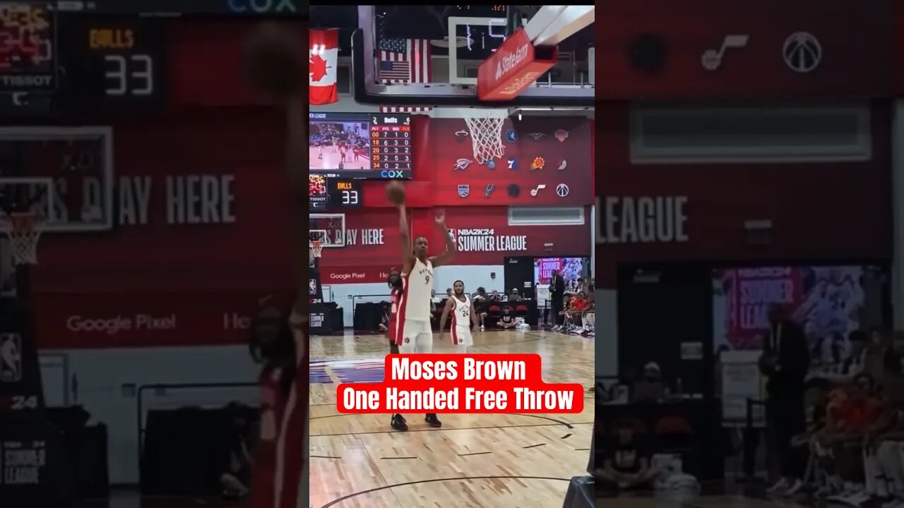 5 Seconds of Weird One Handed Free Throws at NBA 2K23 Summer League #nba2k23 #nbahighlights