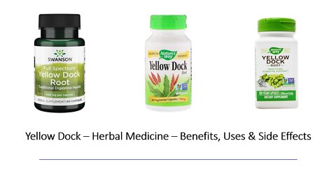 Yellow Dock Rumex crispus Herbal Medicine Benefits, Uses & Side Effects