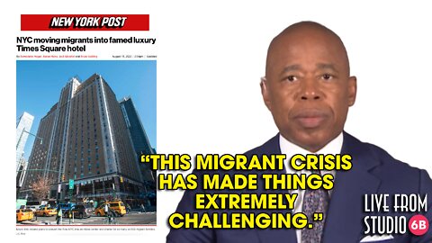 Eric Adams Admits There's a Crisis When the Migrants Are On His Doorstep