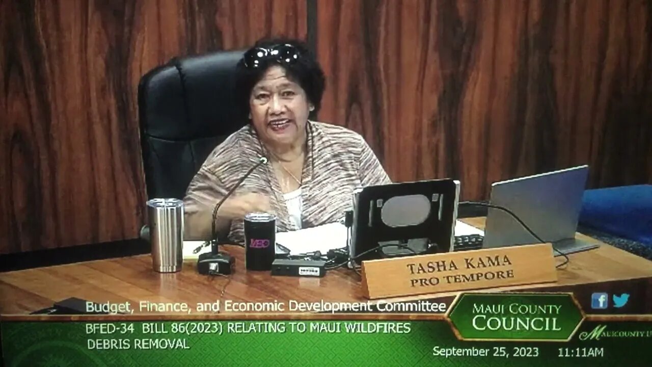 MAUI WILDFIRES DEBRIS REMOVAL 9-25-23 Questioning the Resources 9 Tasha Kama