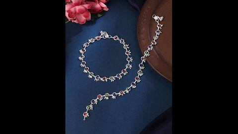 silver anklet design #