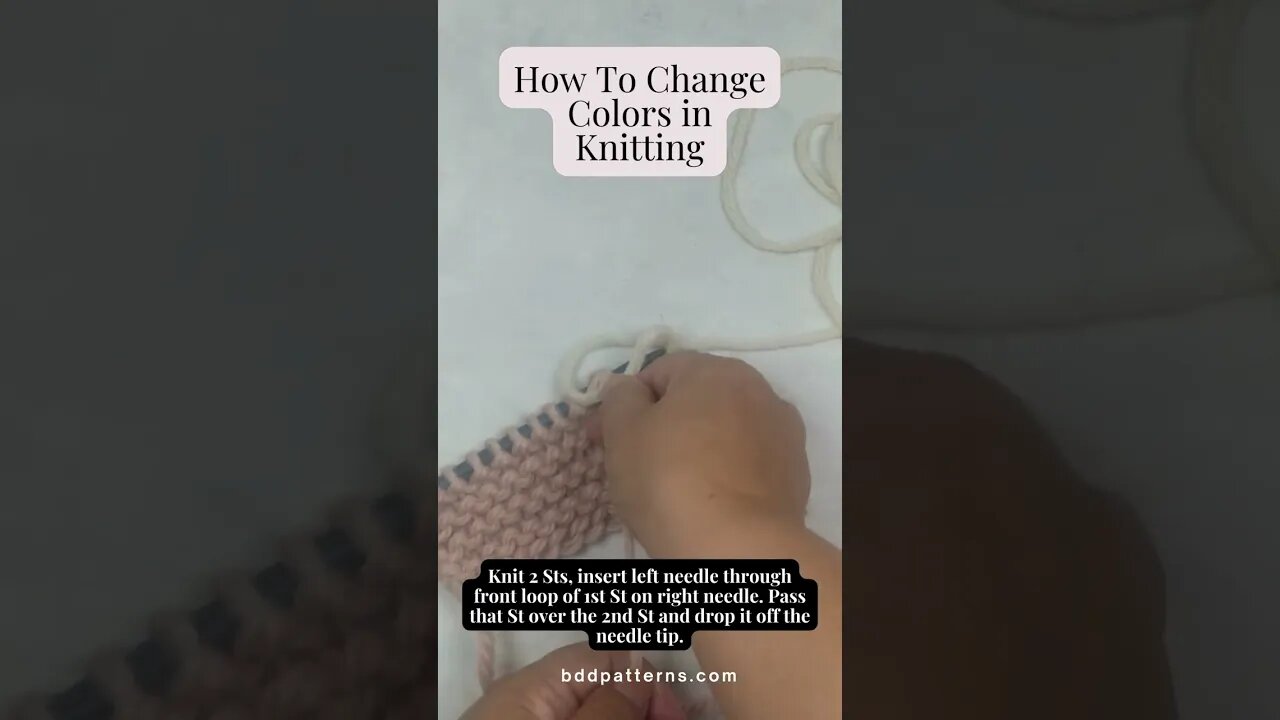 How To Change Color In Knitting The Easy Way