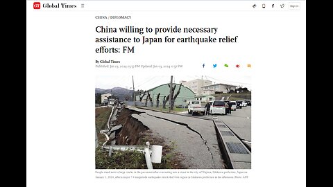 China willing to provide necessary assistance to Japan for earthquake relief