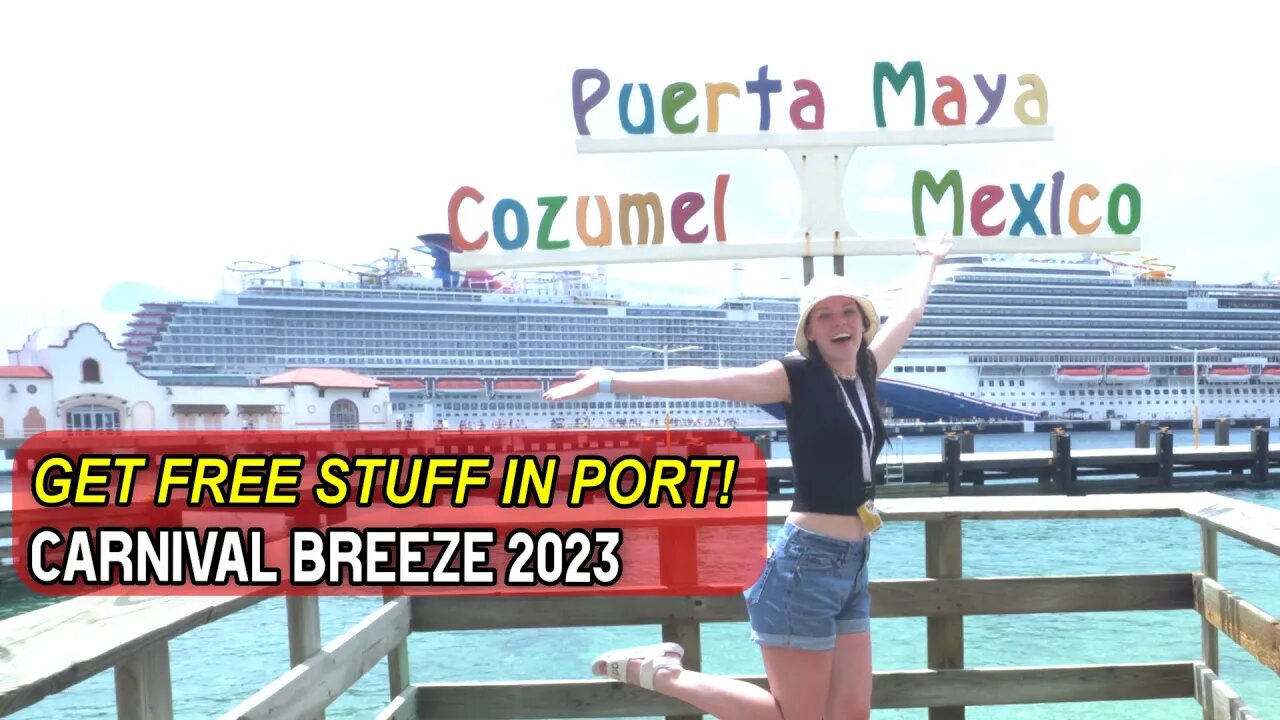 Carnival Cruise FREE Scavenger Hunt in Cozumel Port!