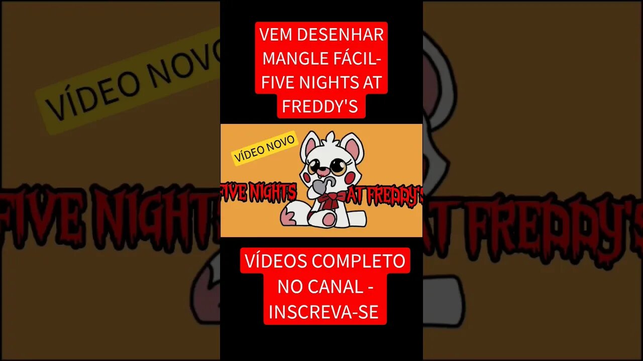 COMO DESENHAR MANGLE - FIVE NIGHTS AT FREDDY'S - FÁCIL #desenho #shorts #desenholivre #desenhofacil