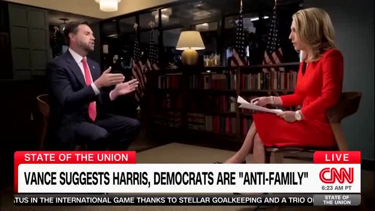 CNN’s Bash Clashes with J.D. Vance on Reporters Not Asking Kamala Harris Any Policy Questions: ‘I’m Interviewing You’