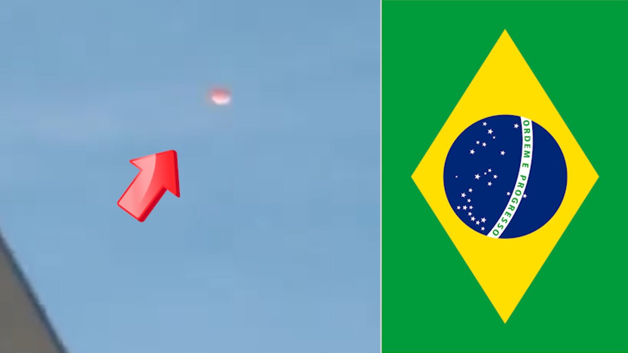 Orange floating object spotted over Brazil! could be drone or UFO [Space]