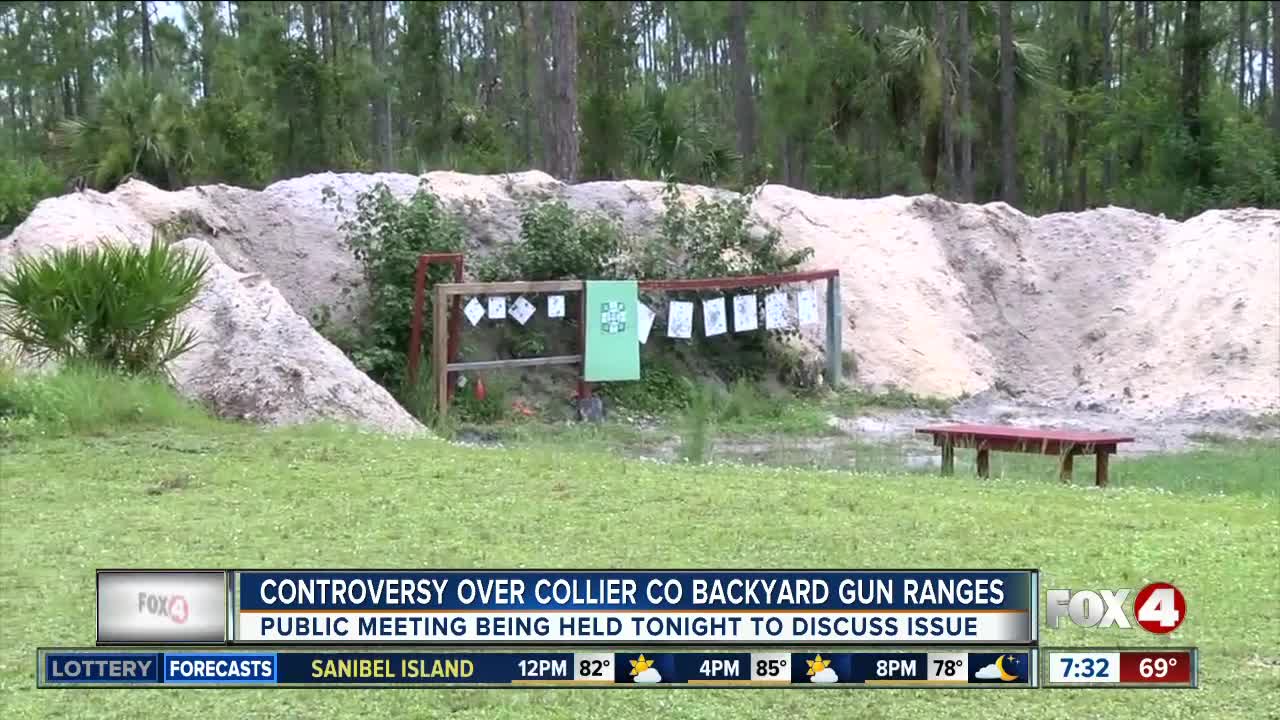 Collier County Commissioners to hold town gathering regarding backyard gun ranges