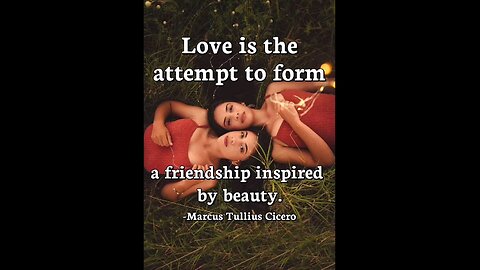 LOVE IS THE ATTEMPT TO FORM