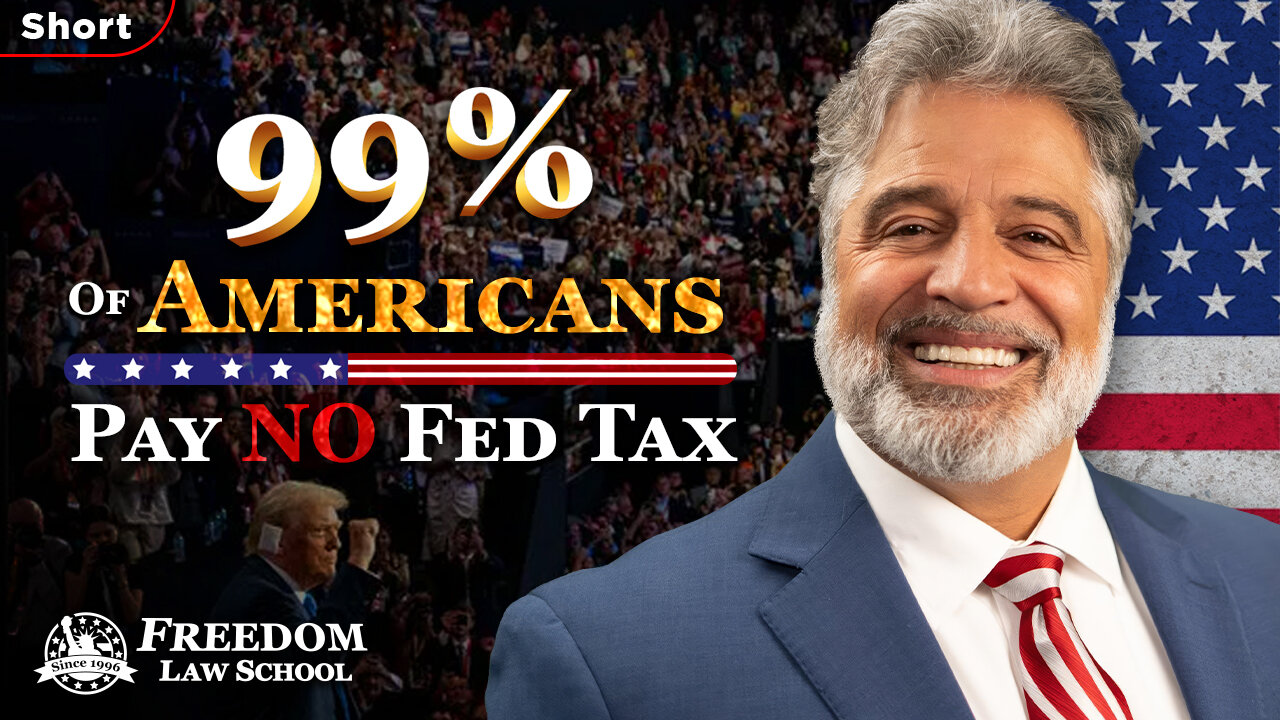 99% of Americans are not required to file and pay federal income taxes! (Short)