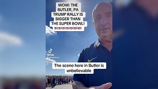 WOW: THE BUTLER, PA TRUMP RALLY IS BIGGER THAN THE SUPER BOWL!🇺🇸🇺🇸🇺🇸