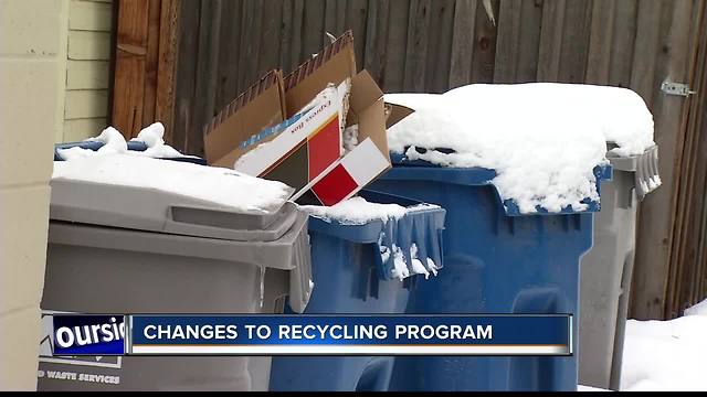 New recycling rules don't allow certain types of plastic