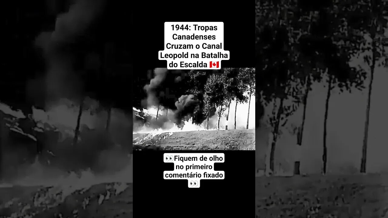 1944: Tropas Canadenses Cruzam o Canal Leopold na Batalha do Escalda 🇨🇦 #war #guerra #ww2