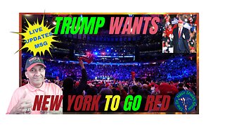 MASSIVE Crowd Fills Madison Square GARDEN NYC Before HUGE Trump Rally - IS NY IN PLAY?