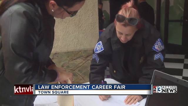 Southern Nevada's largest law enforcement career fair held at Town Square