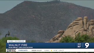 Walnut Fire moves away from I-10