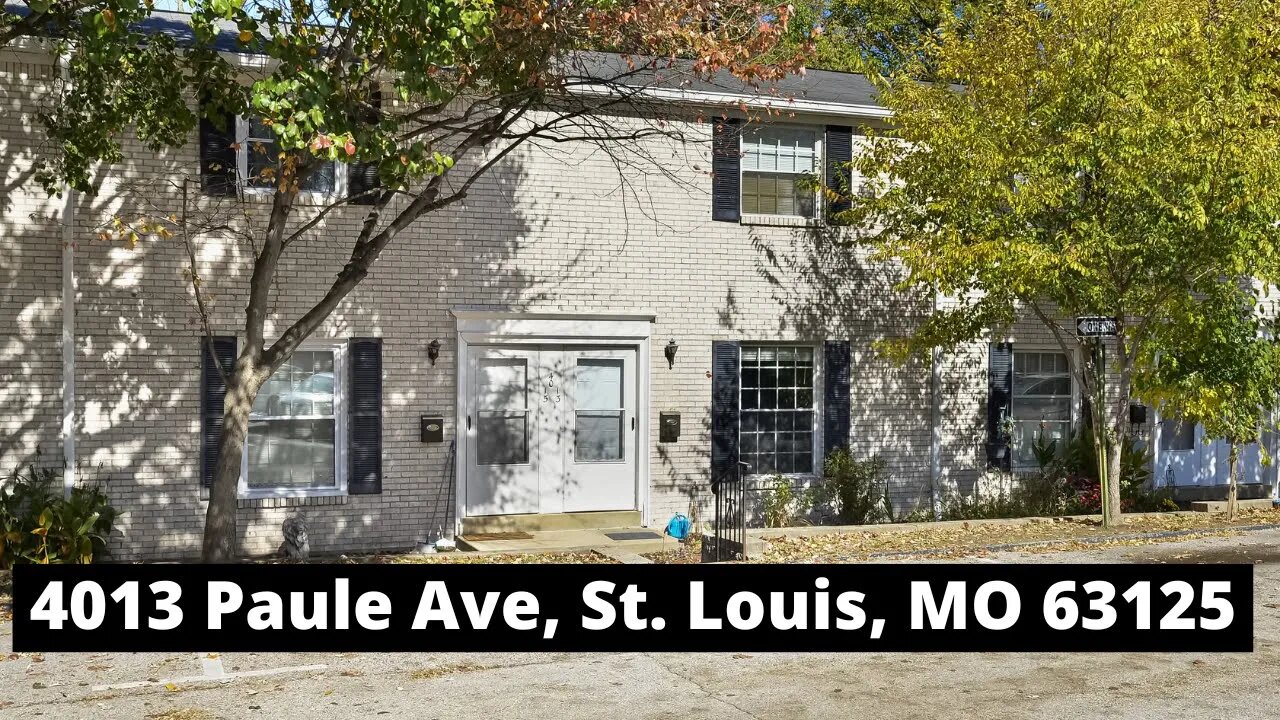 4013 Paule Ave St. Louis MO ....Listed by Deerwood Realty....Deerwood Delivers!