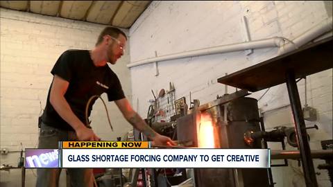 National glass shortage forces Ohio City studio owner to get creative