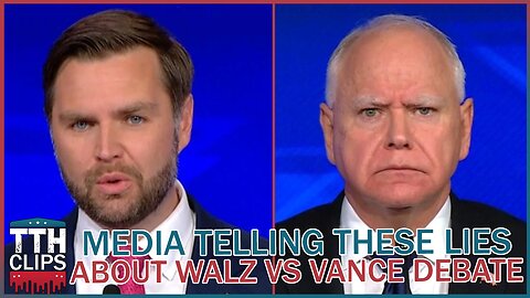 Media Telling These LIES About Walz vs Vance Debate