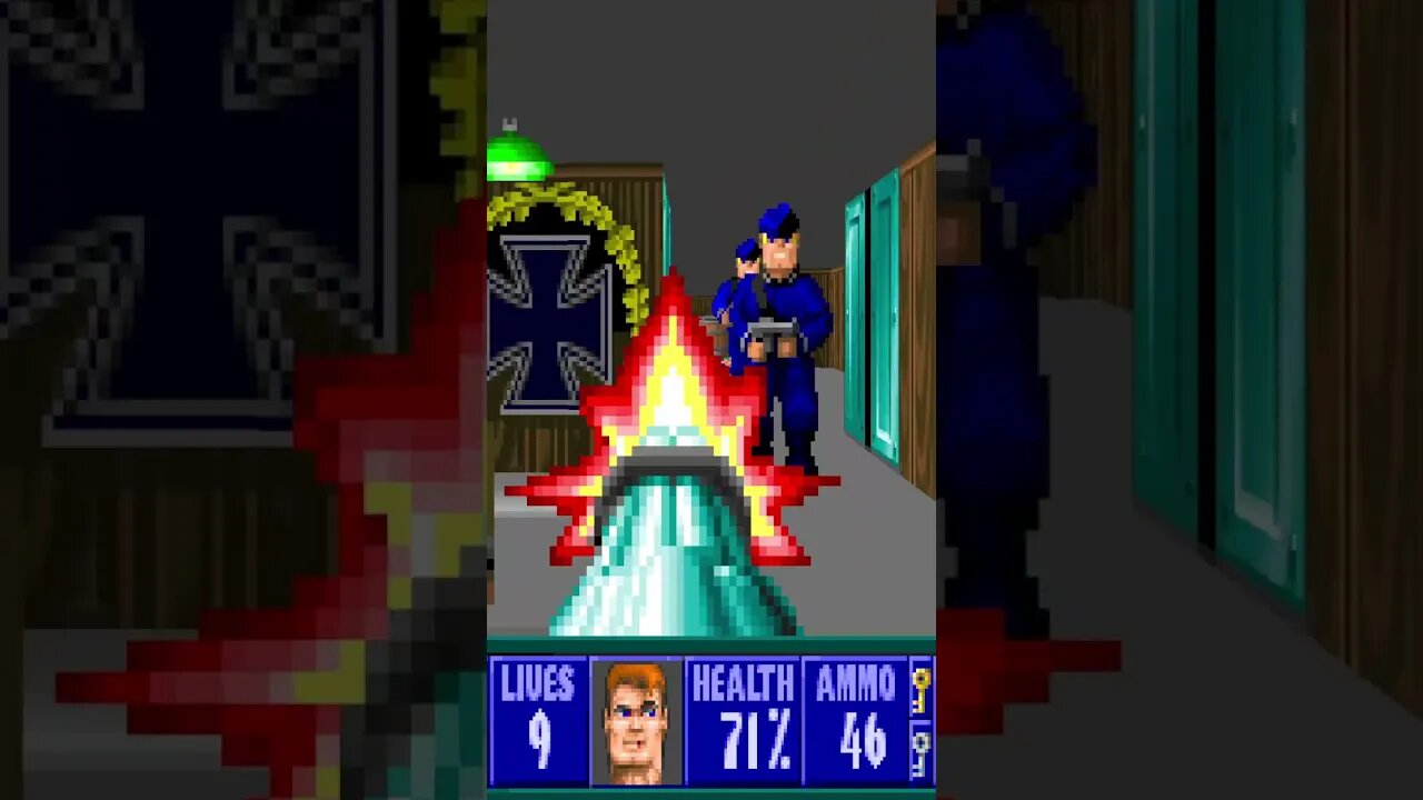 ⬇️ Ranking ⬆️ 🐺Wolfenstein 3D🐺 Maps E3M8 Out of the Pan #shorts