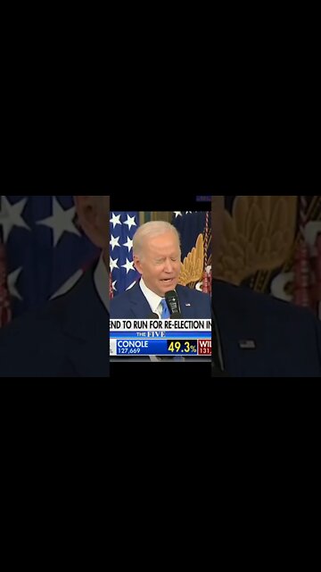 Biden to run for reelection. Thank goodness that for the sake of the country; it is just a stutter.