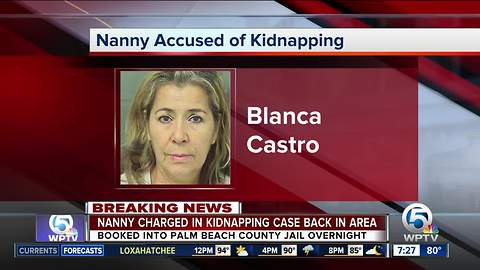 Nanny charged in Jupiter boy's kidnapping transferred to Palm Beach County