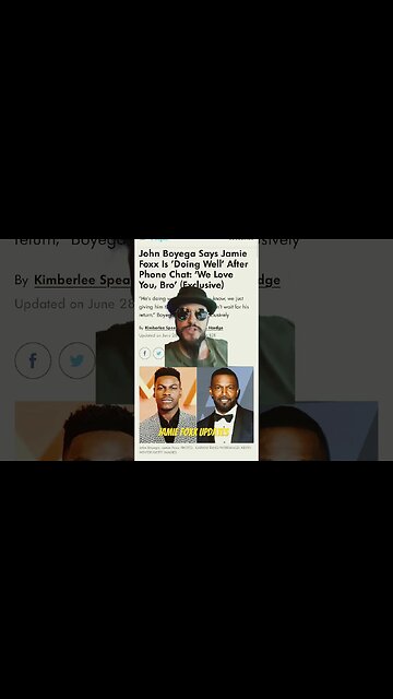 Jamie Foxx Health Update From Star Wars Actor John Boyega