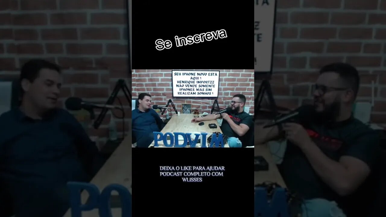 PODCAST COM @wlissesribeiro #shorts #subscribe #like