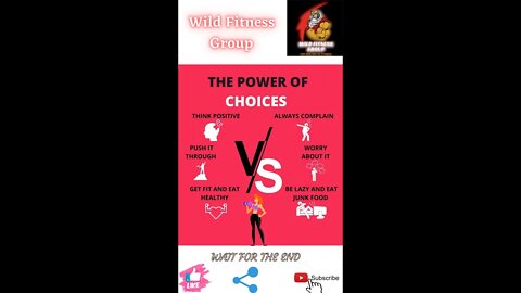 🔥The power of choices🔥#shorts🔥#fitnessshorts🔥#wildfitnessgroup🔥13 march 2022🔥