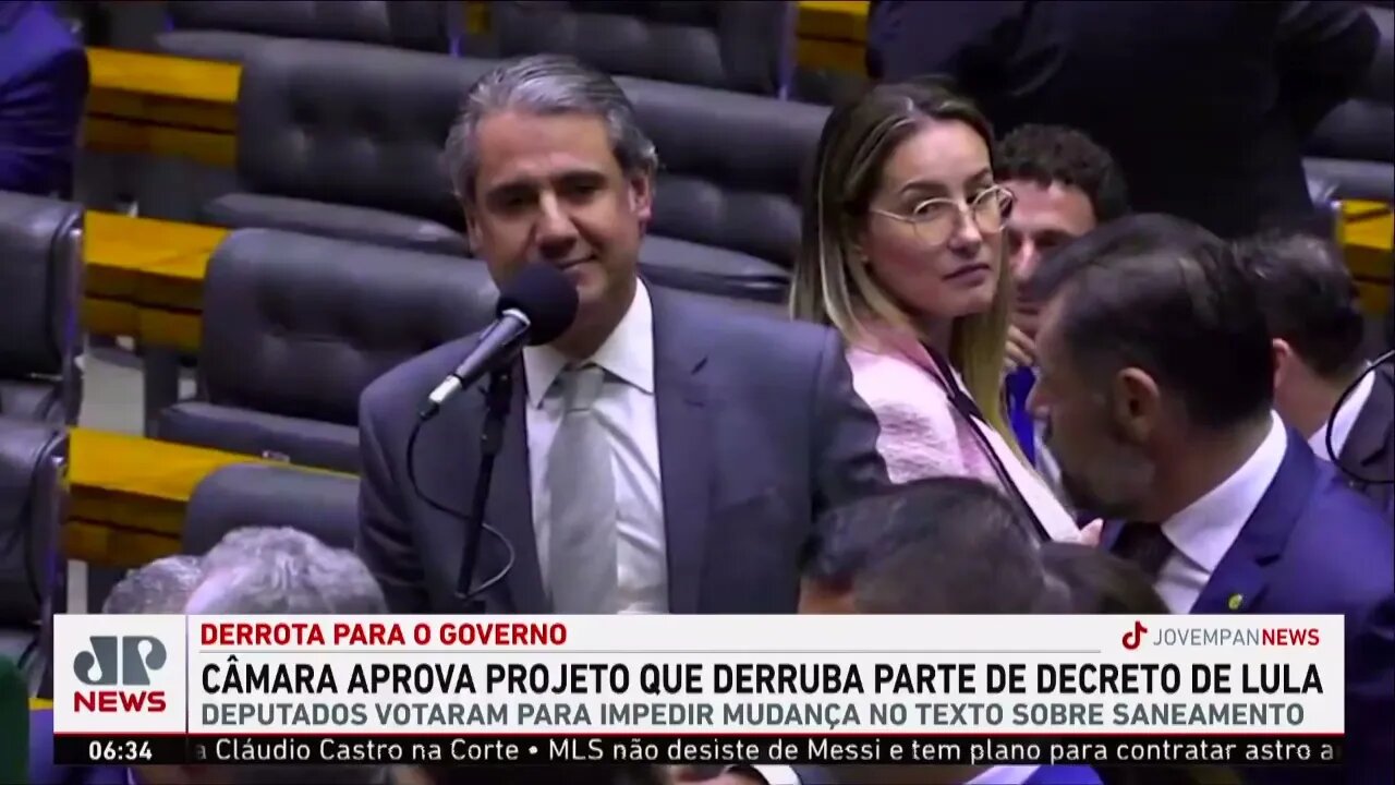 Câmara aprova derrubar trechos de decretos de Lula sobre saneamento