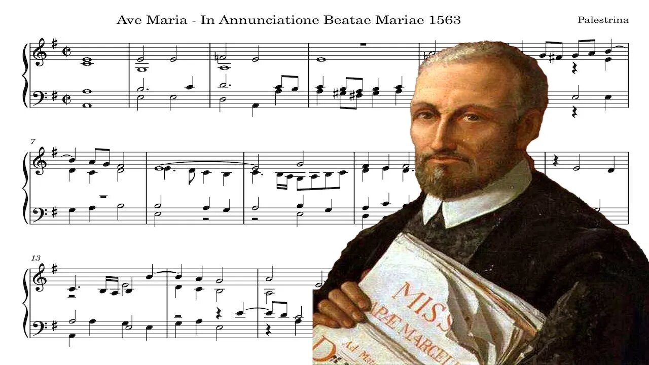 Ave Maria (In Annunciatione Beatae Mariae, 1563) - Palestrina (Piano)