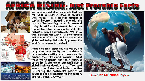 Africa Rising: Just Provable Facts - Making Money Fridays