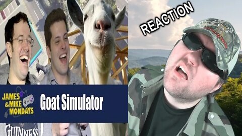 Goat Simulator (PC) James & Mike Mondays REACTION!!! (BBT)