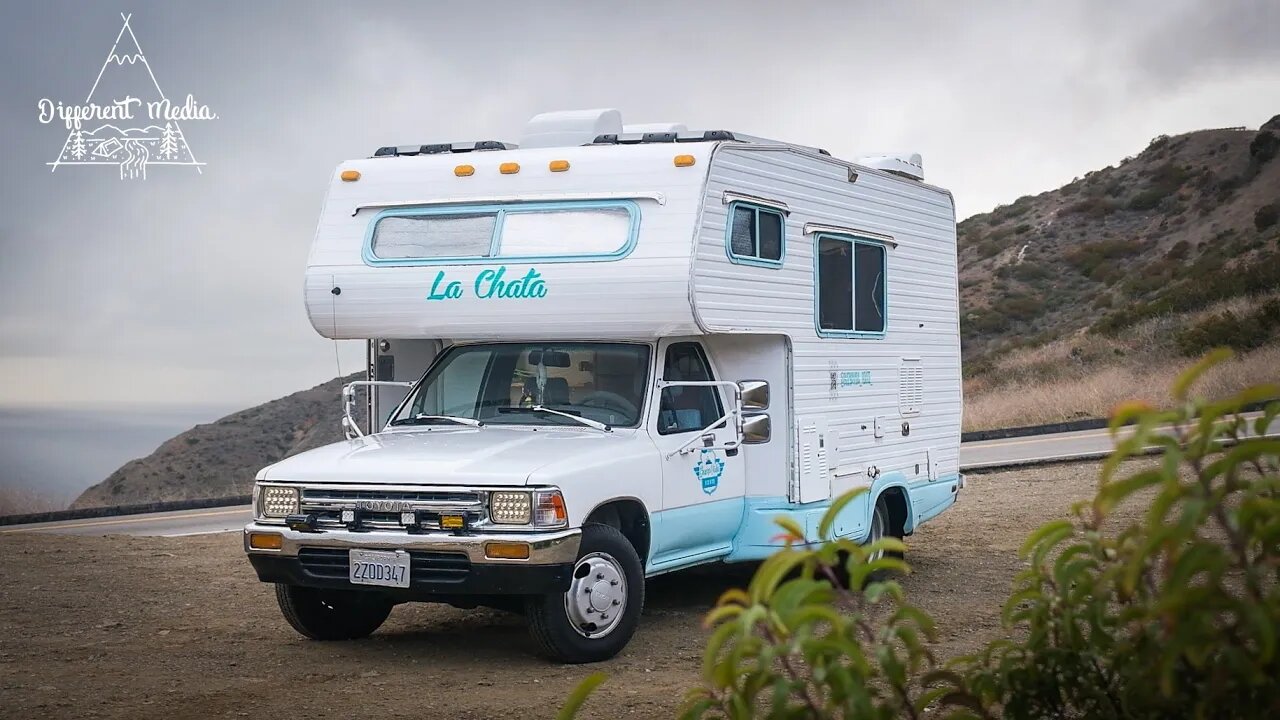 Couple rebuild camper after accident into a perfect off grid tiny home.